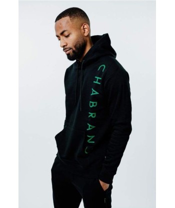 Sweat à capuche hoody noir et vert Chabrand 2023