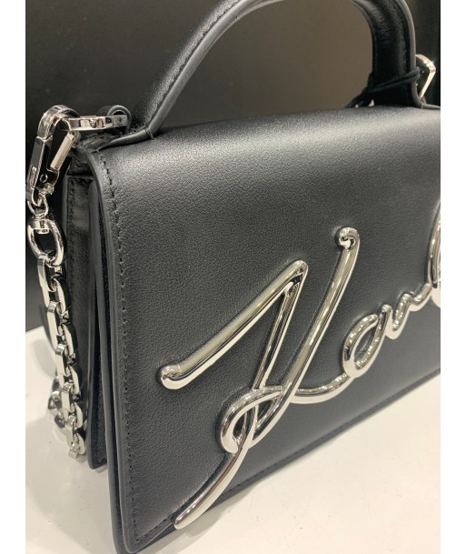 Sac en cuir Karl Lagerfeld signature crossbody des créatures d'habitude