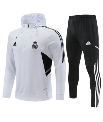 Real Madrid tracksuit 2023 white pas cher 