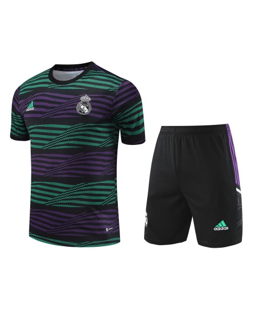 REAL MADRID C.F. TRAINING VIOLET/GREEN brillant des détails fins