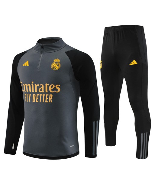 REAL MADRID 1/2 ZIP GREY/YELLOW votre