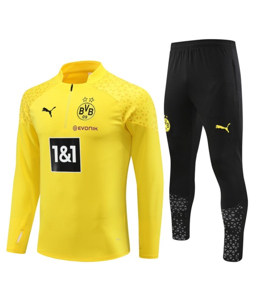 BORUSSIA DORTMUND 1/2 ZIP YELLOW solde