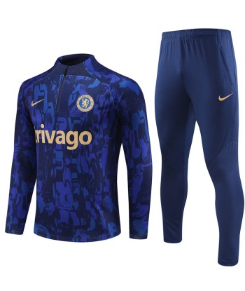 CHELSEA 1/2 ZIP BLUE la livraison gratuite