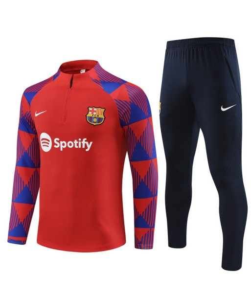 BARCELONA 1/2 ZIP RED/BLUE store