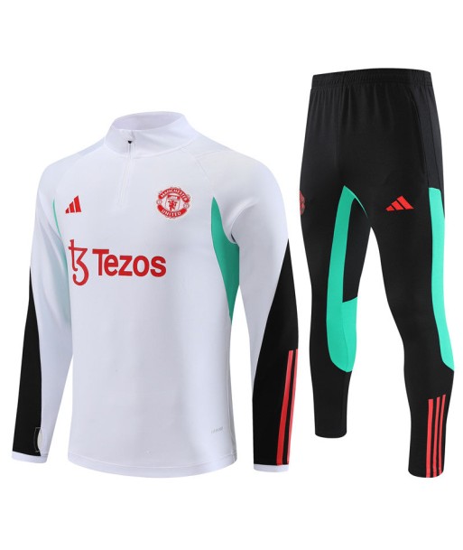 MANCHESTER UNITED 1/2 ZIP WHITE acheter en ligne