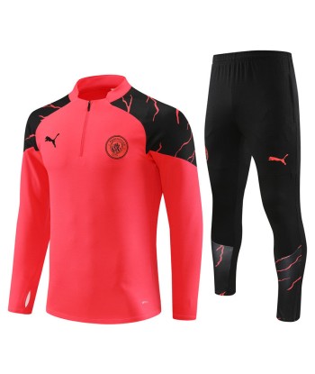 MANCHESTER CITY 1/2 ZIP RED/BLACK Fin de série