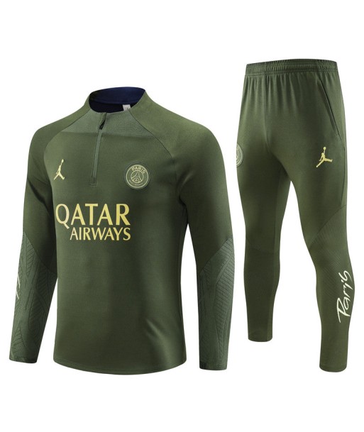 PSG 1/2 ZIP GREEN EDITION basket pas cher