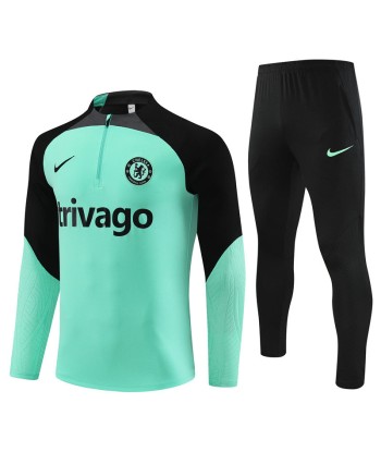 CHELSEA 1/2 ZIP VERDE ACQUA soldes