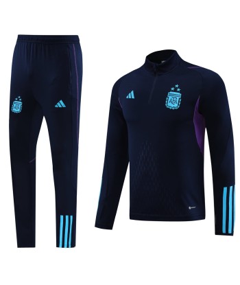 ARGENTINA 1/2 ZIP BLUE NAVY/VIOLET prix