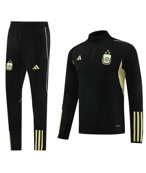 ARGENTINA 1/2 ZIP BLACK/GOLD prix pour 