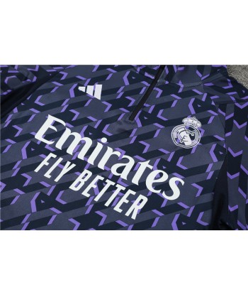 REAL MADRID 1/2 ZIP VIOLET MULTICOLOR la chaussure