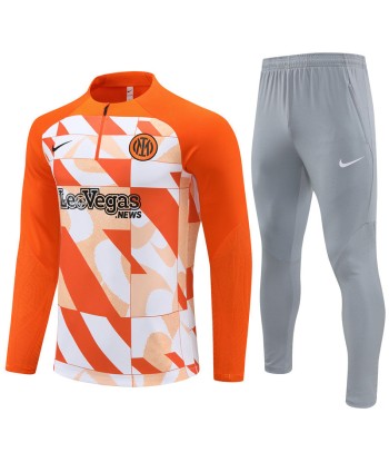 INTER 1/2 ZIP GREY/ORANGE SPECIAL VERSION la livraison gratuite