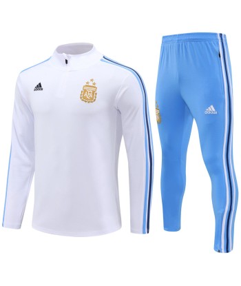 ARGENTINA 1/2 ZIP WHITE/GOLD 2024 france