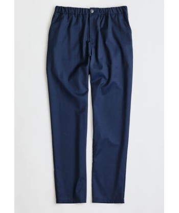 A KIND OF GUISE - ELASTICATED WIDE TROUSERS DARK INDIGO la livraison gratuite