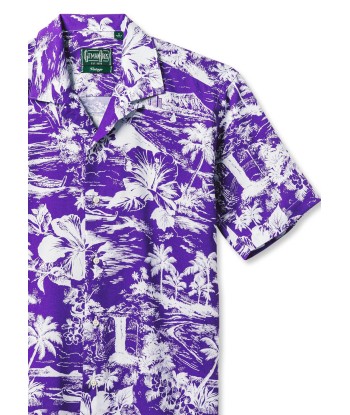 GITMAN VINTAGE - PURPLE ALOHA RAY-ON CAMP des créatures d'habitude