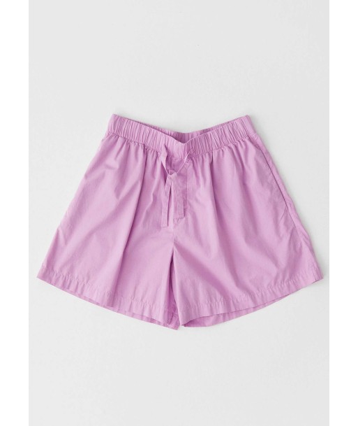 TEKLA - PYJAMAS SHORTS PURPLE PINK pas chere