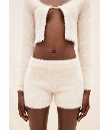 JACQUEMUS - LE SHORT NEVE OFF WHITE de la marque