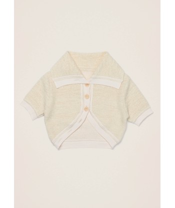 JACQUEMUS - LE CARDIGAN CAMPANA OFF WHITE soldes