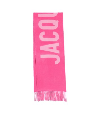 JACQUEMUS - L'ECHARPE JACQUEMUS MULTI PINK brillant des détails fins