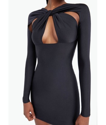 COPERNI - TWISTED CUT-OUT JERSEY DRESS BLACK la livraison gratuite