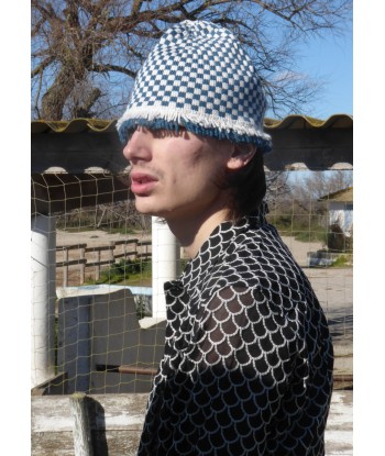 BODE - FRINGE CHECK HAT BLUE JUSQU'A -70%! 