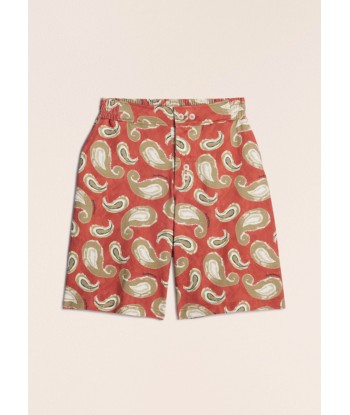 JACQUEMUS - LE SHORT PINGO PRINT PAISLEY RED JUSQU'A -70%! 