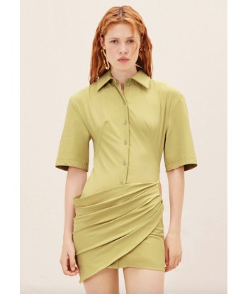 JACQUEMUS - LA ROBE CAMISA LIGHT KHAKI sur le site 