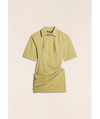 JACQUEMUS - LA ROBE CAMISA LIGHT KHAKI sur le site 