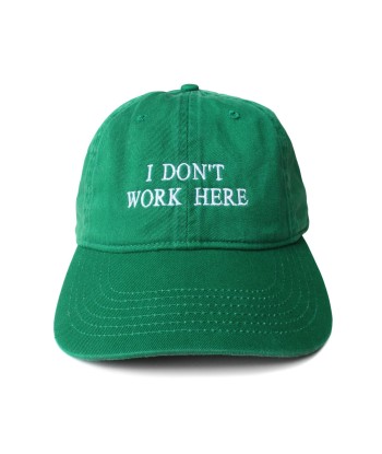 IDEA - SORRY I DON'T WORK HERE CAP GREEN livraison gratuite