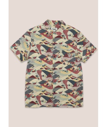 YMC - MALICK COTTON SEERSUCKER COMMUNE PRINT SHIRT MULTI livraison et retour toujours gratuits