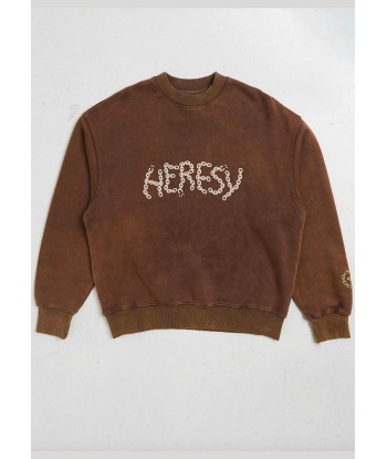 HERESY - CHAIN SWEATSHIRT BROWN le concept de la Pate a emporter 