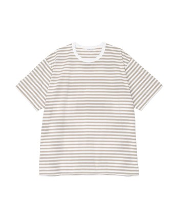 NANAMICA - COOLMAX ST. JERSEY TEE TAUPE x WHITE Vous souhaitez 