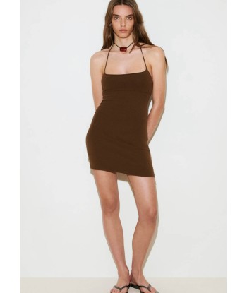 GIMAGUAS - GATT DRESS BROWN paiement sécurisé