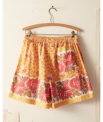 BODE - BLOOMING BORDER SHORTS YELLOW MULTI une grave pollution 