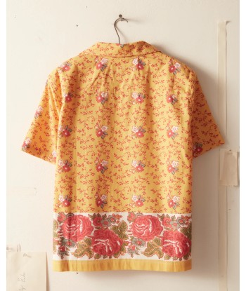 BODE - BLOOMING BORDER SHORT SLEEVE SHIRT YELLOW MULTI 50-70% off 