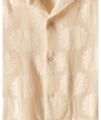 BODE - SUNFLOWER LACE LONG SLEEVE SHIRT ECRU ou a consommer sur place