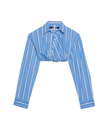 JACQUEMUS - LA CHEMISE BAHIA COURTE BLUE STRIPES 2 - 3 jours ouvrés.