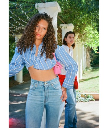 JACQUEMUS - LA CHEMISE BAHIA COURTE BLUE STRIPES 2 - 3 jours ouvrés.