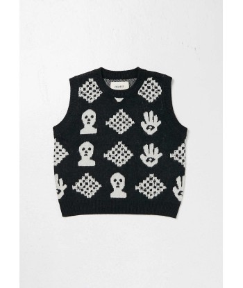 HERESY - WANDLE VEST BLACK/WHITE 50-70% off 