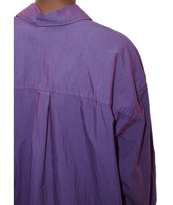 OUR LEGACY - BORROWED SHIRT BLACKCURRANT PARACHUTE POPLIN En savoir plus