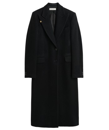 OUR LEGACY - MANTA COAT BLACK SLYLY HERRINGBONE Paris Déstockage Promo