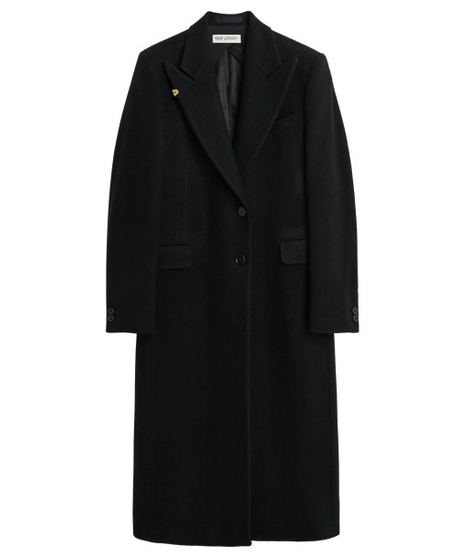 OUR LEGACY - MANTA COAT BLACK SLYLY HERRINGBONE Paris Déstockage Promo