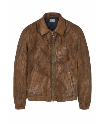 GUESS USA - GUSA PEELED DENIM JACKET BROWN Par le système avancé 