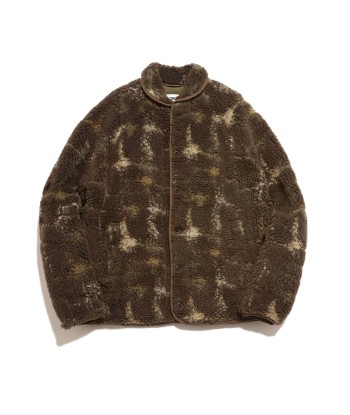 YMC - BEACH JACQUARD FLEECE JACKET BROWN MULTI Les magasins à Paris