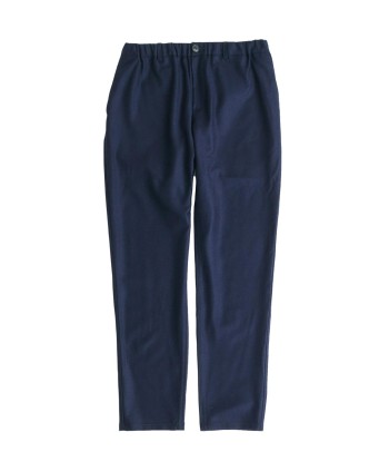 A KIND OF GUISE - ELASTICATED WIDE TROUSERS FROSTY NAVY FLANNEL chez Cornerstreet bien 