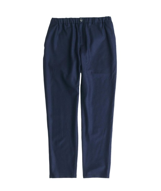 A KIND OF GUISE - ELASTICATED WIDE TROUSERS FROSTY NAVY FLANNEL chez Cornerstreet bien 