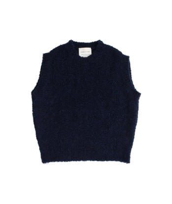 A KIND OF GUISE - LUNDUR KNIT VEST MIDNIGHT BOUCLE français