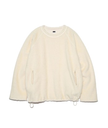 NANAMICA - COTTON WOOL FLEECE PULLOVER NATURAL ou a consommer sur place