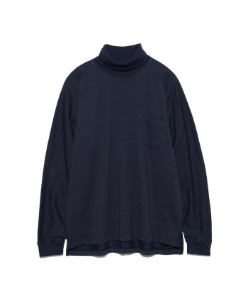 NANAMICA - KODENSHI TURTLE NECK L/S TEE NAVY Les magasins à Paris