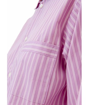 TEKLA - PYJAMAS SHIRT PURPLE PINK STRIPES ouvre sa boutique